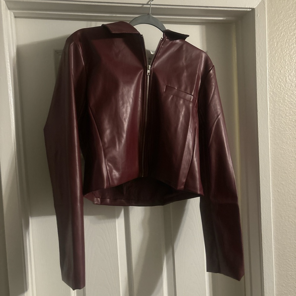 Brand-priceless 
leather jacket size medium .